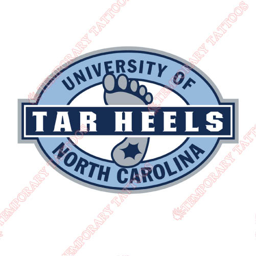 North Carolina Tar Heels Customize Temporary Tattoos Stickers NO.5527